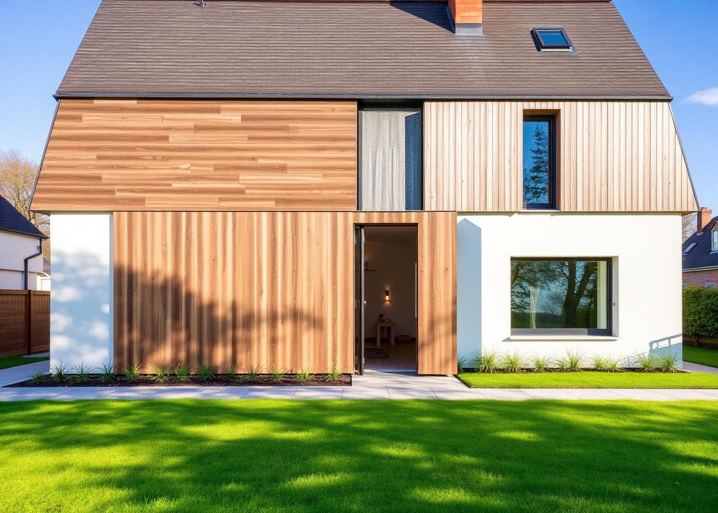 Façade bardage aluminium Panneau de maison